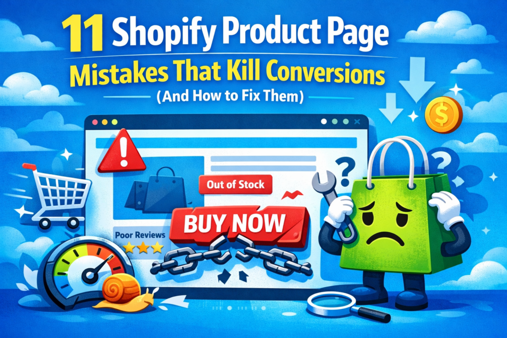 11 Shopify Product Page Mistakes That Kill Conversions (And How to Fix Them)