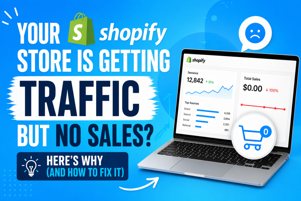 Your Shopify Store Is Getting Traffic But No Sales Here’s Why (And How to Fix It)
