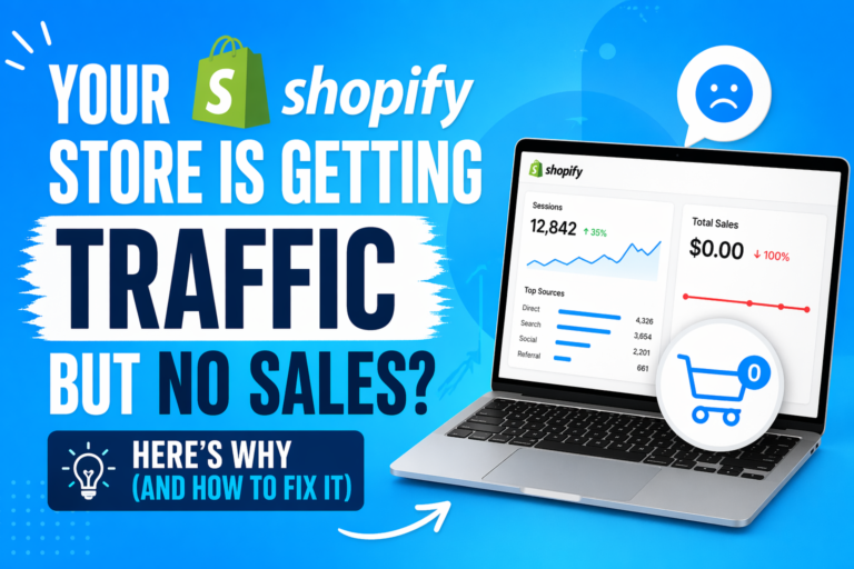 Your Shopify Store Is Getting Traffic But No Sales Here’s Why (And How to Fix It)